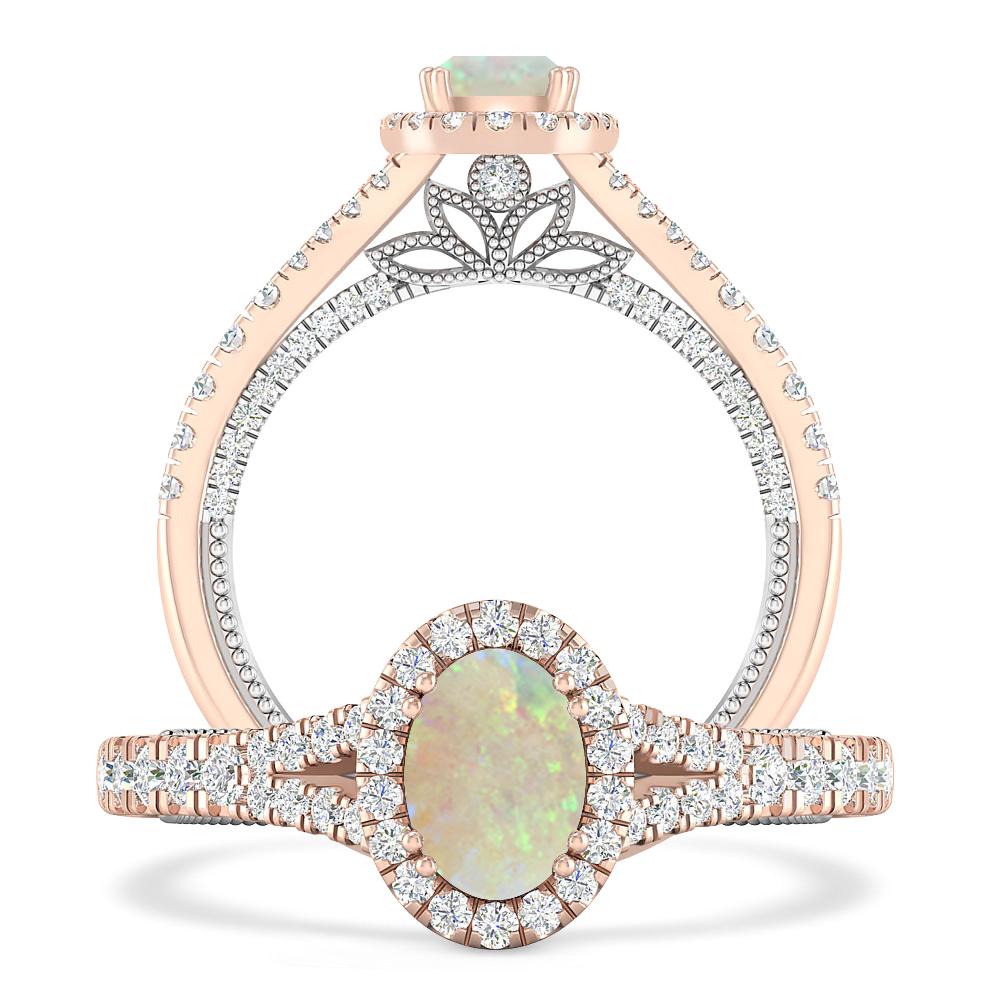 Rose Gold - Opal