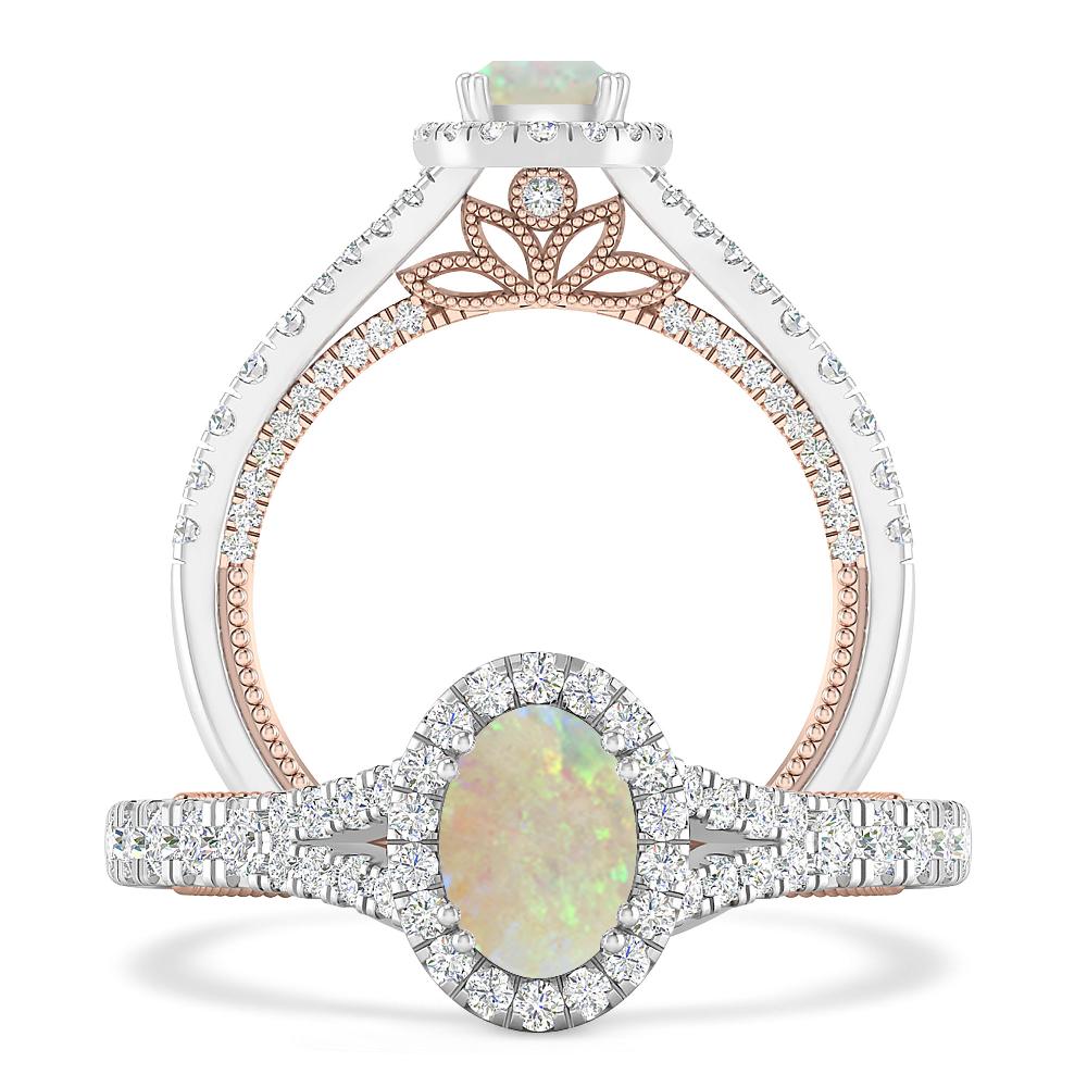 White Gold - Opal