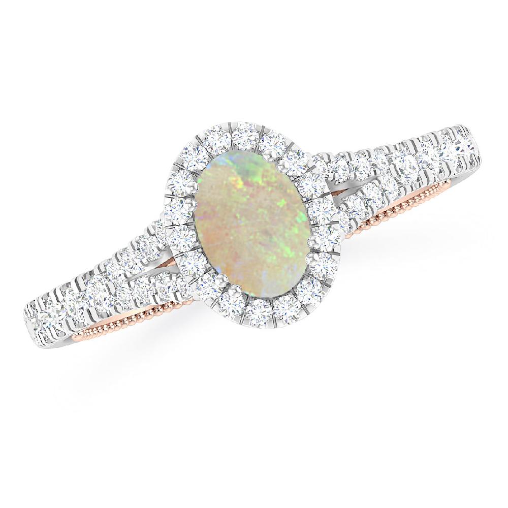 White Gold - Opal