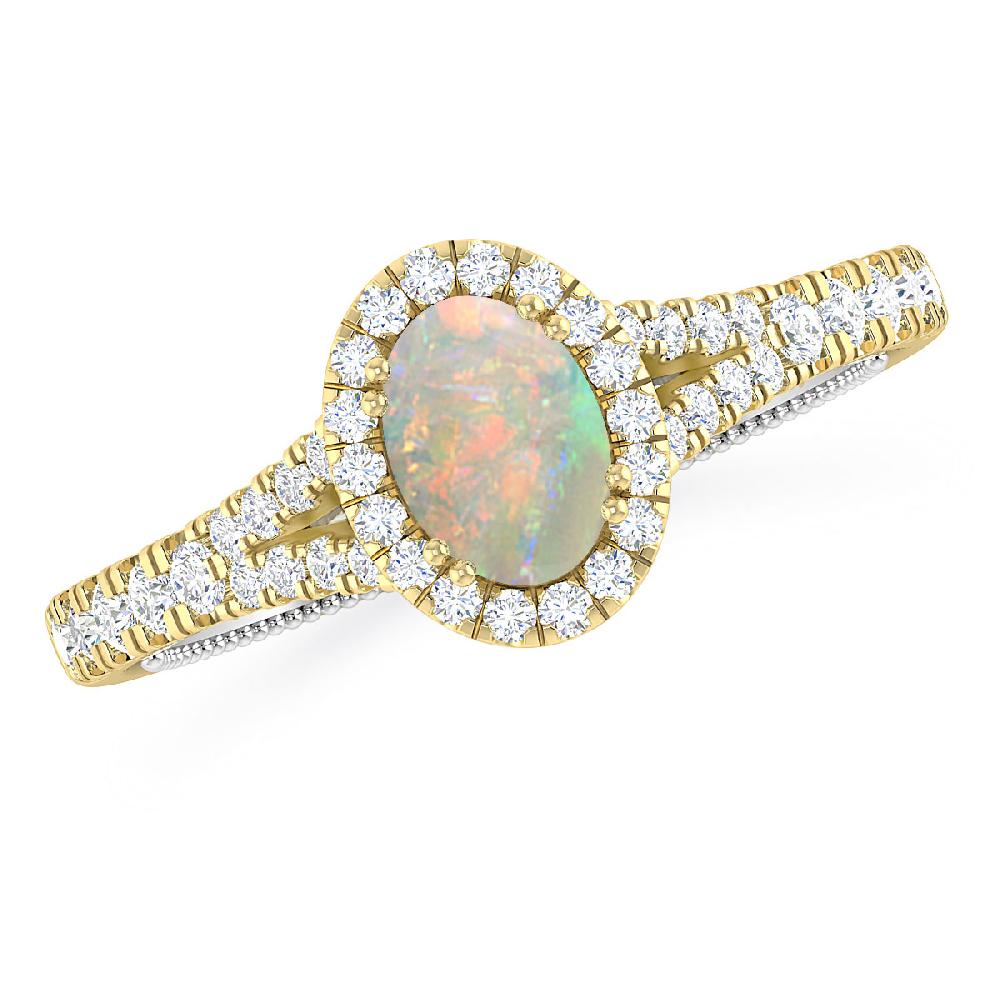 Yellow Gold - Opal