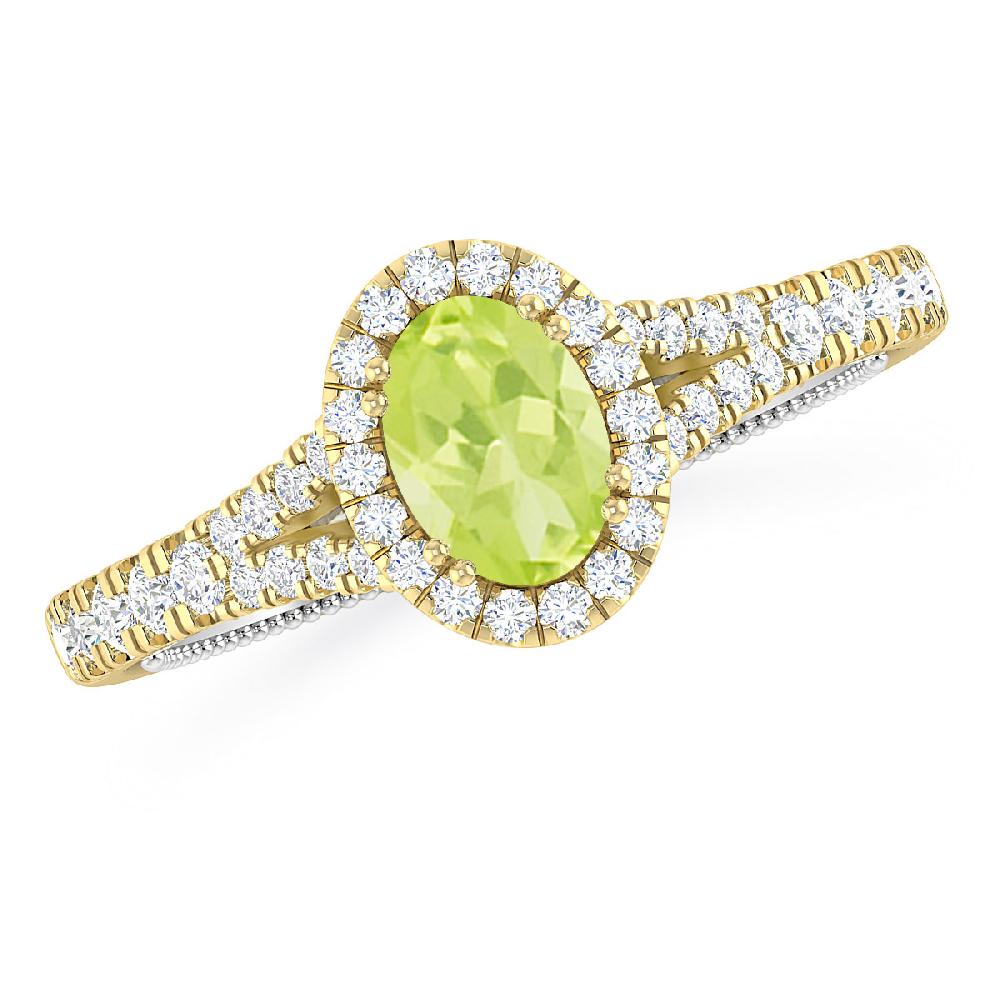 Yellow Gold - Peridot