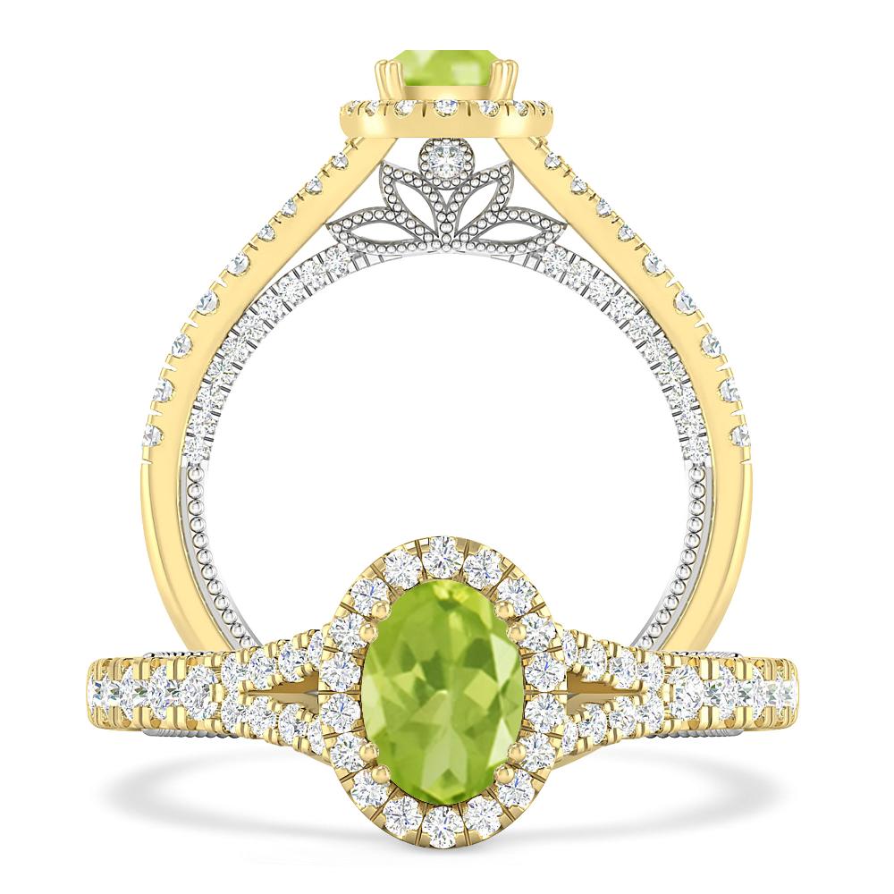 Yellow Gold - Peridot