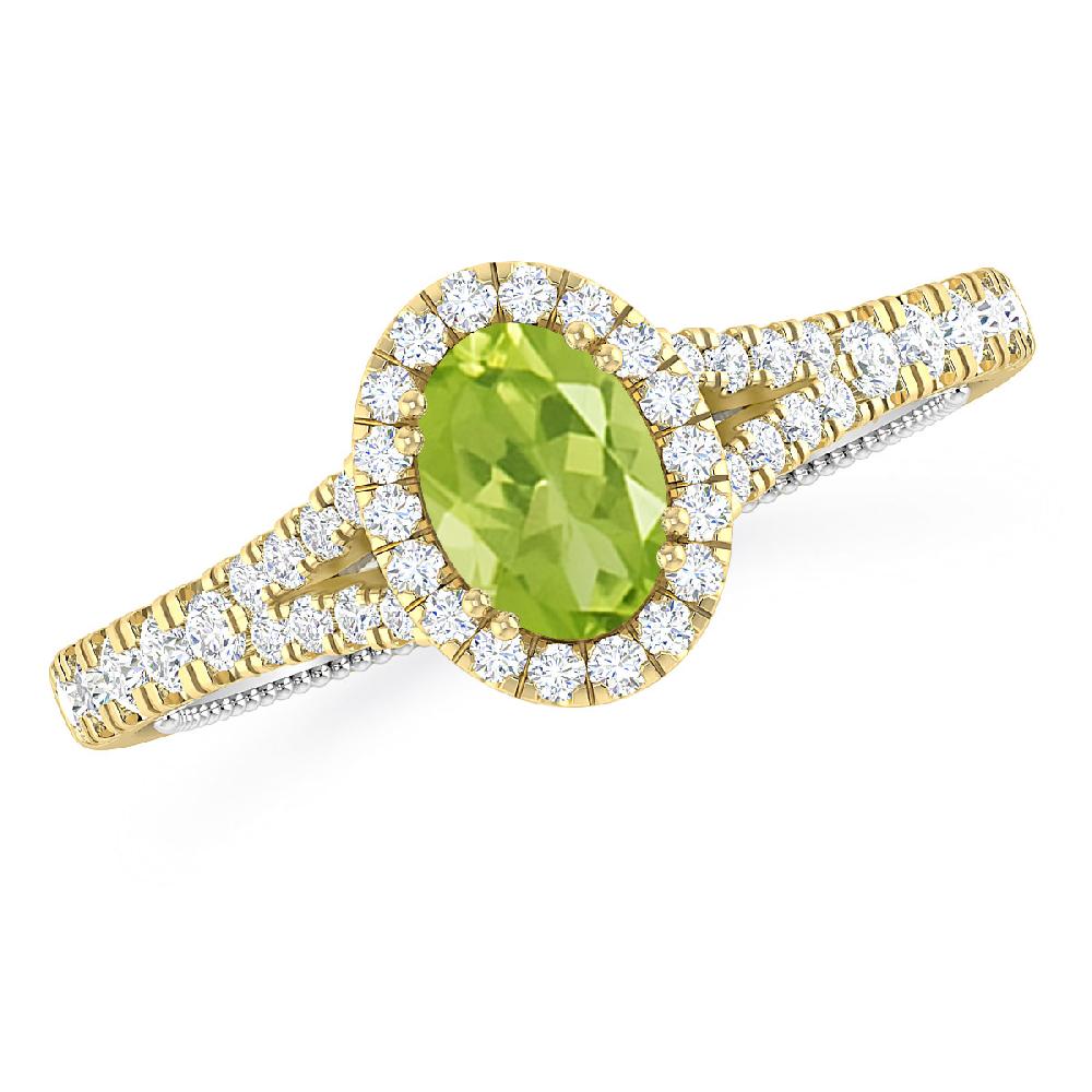 Yellow Gold - Peridot