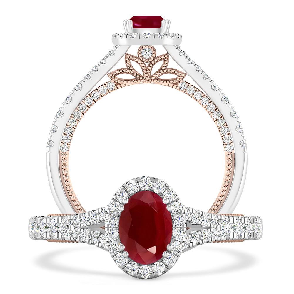 White Gold - Ruby