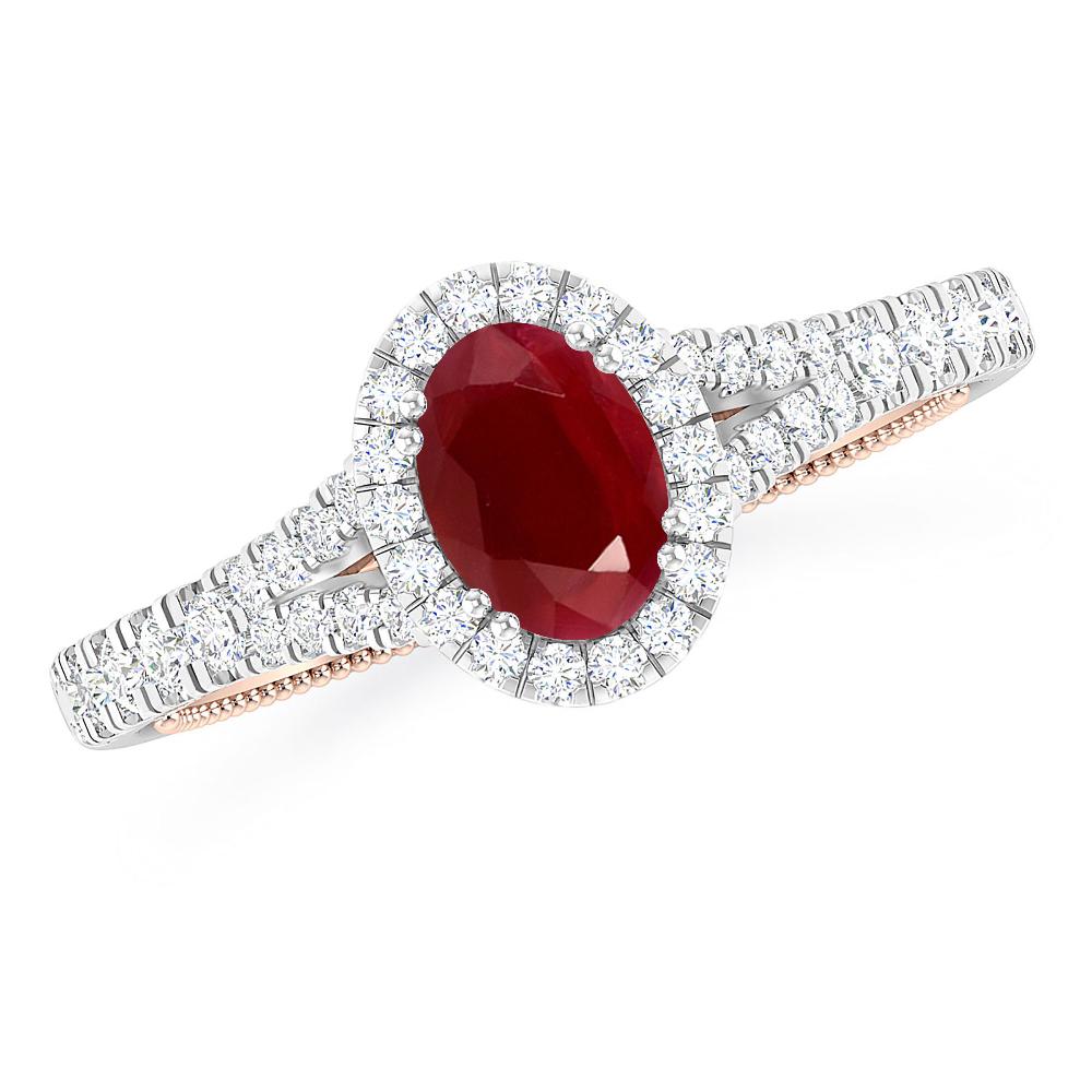 White Gold - Ruby