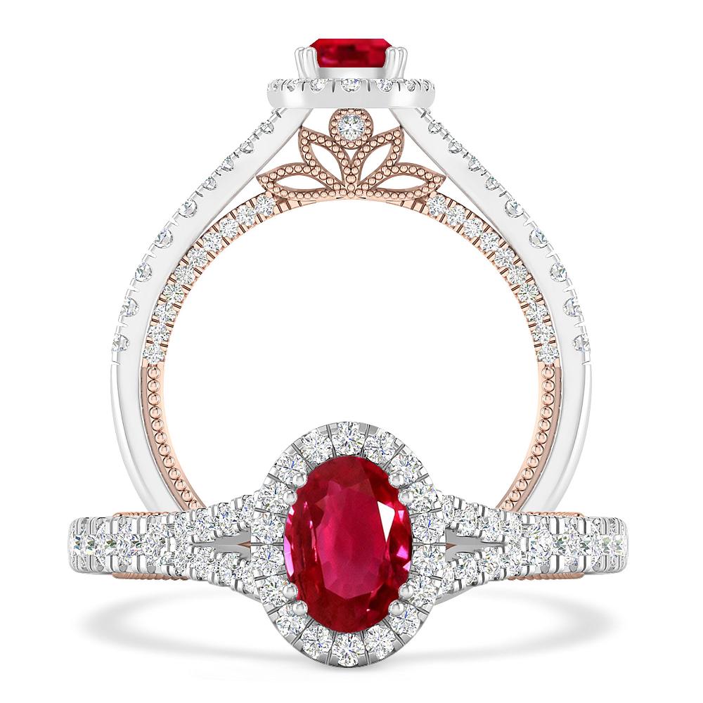 White Gold - Ruby