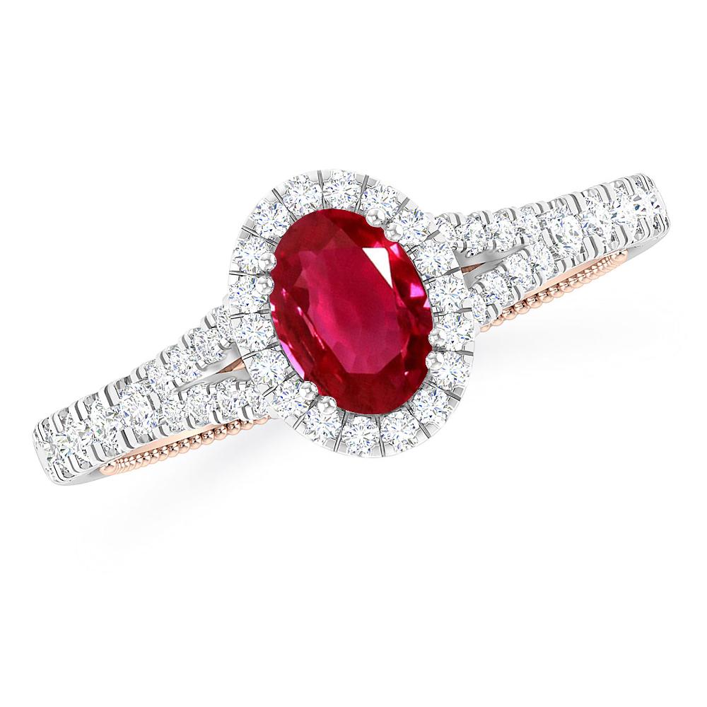 White Gold - Ruby