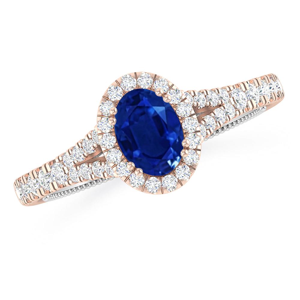 Rose Gold - Sapphire