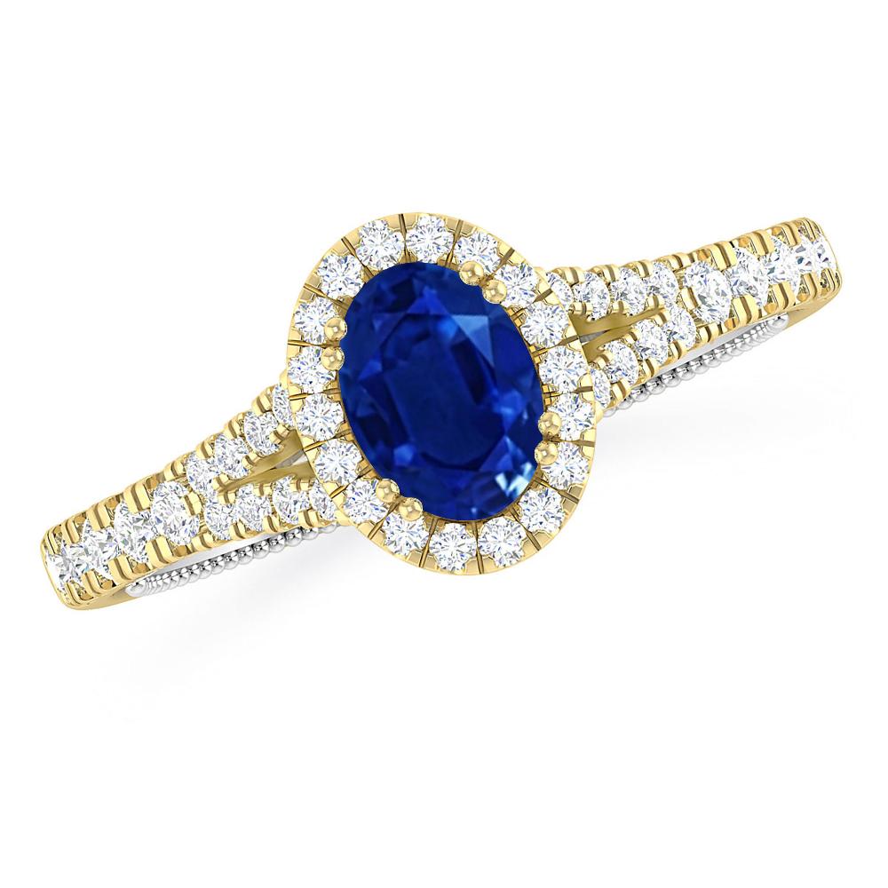 Yellow Gold - Sapphire