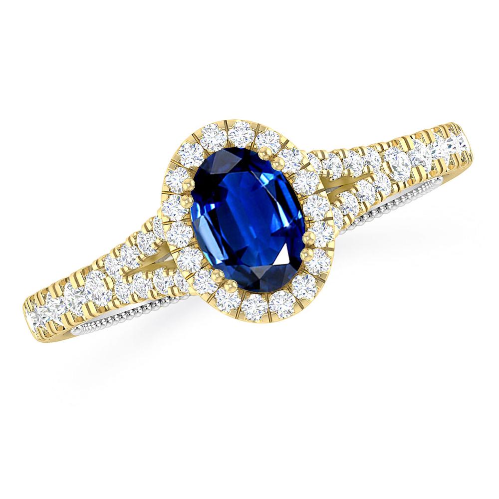 Yellow Gold - Sapphire