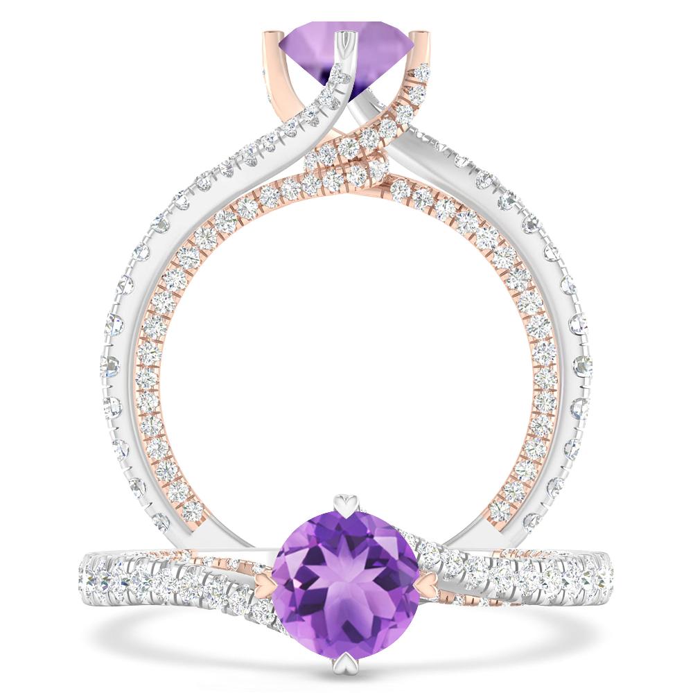 White Gold - Amethyst