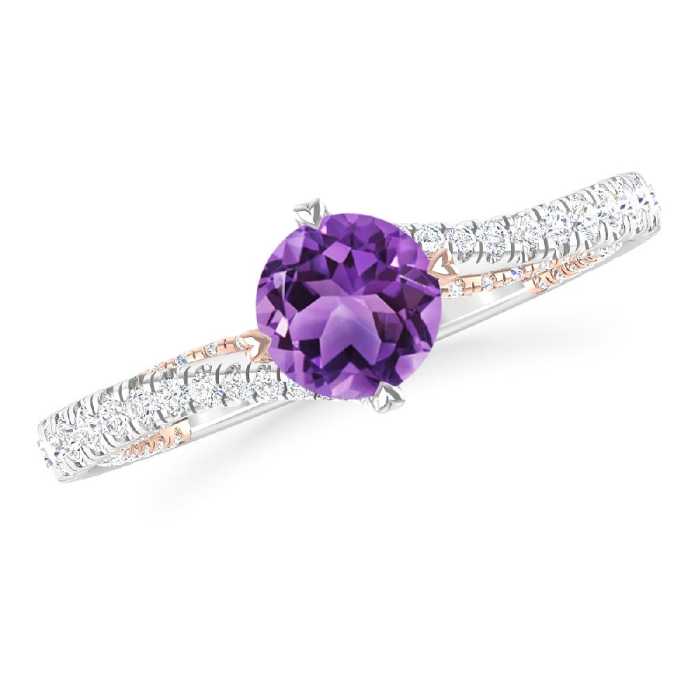 White Gold - Amethyst