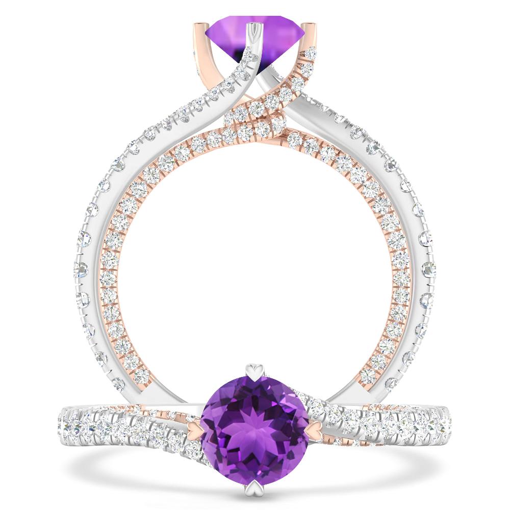 White Gold - Amethyst