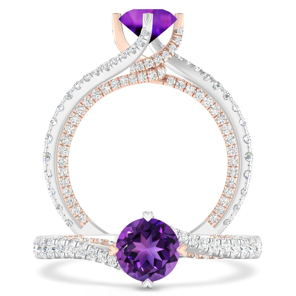 White Gold - Amethyst