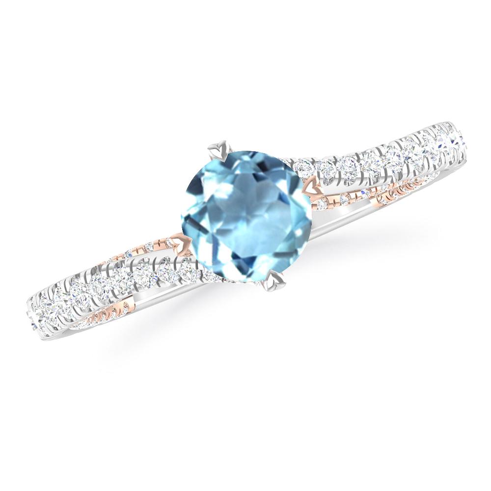 White Gold - Aquamarine