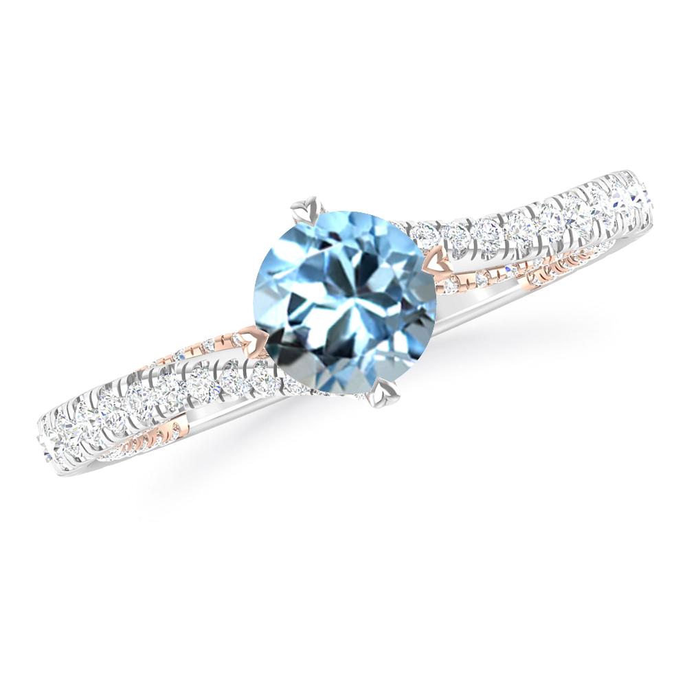 White Gold - Aquamarine