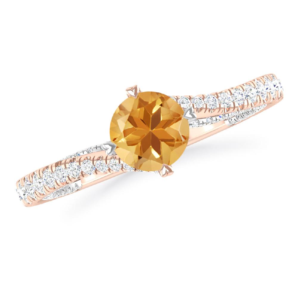 Rose Gold - Citrine