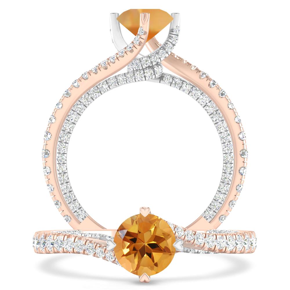 Rose Gold - Citrine