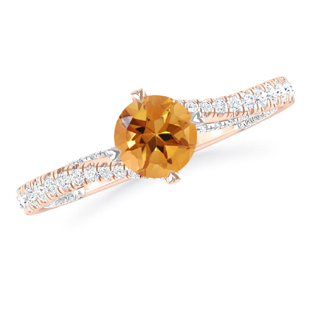 Rose Gold - Citrine