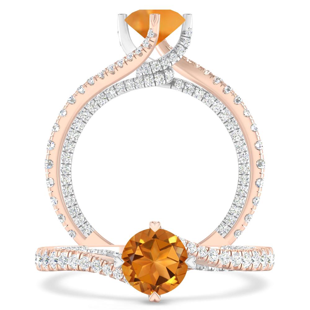 Rose Gold - Citrine