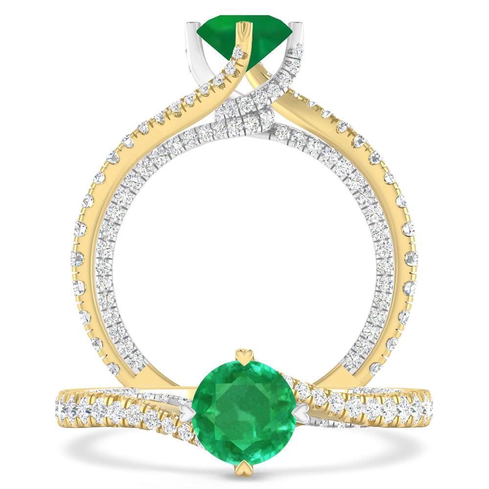 Yellow Gold - Emerald