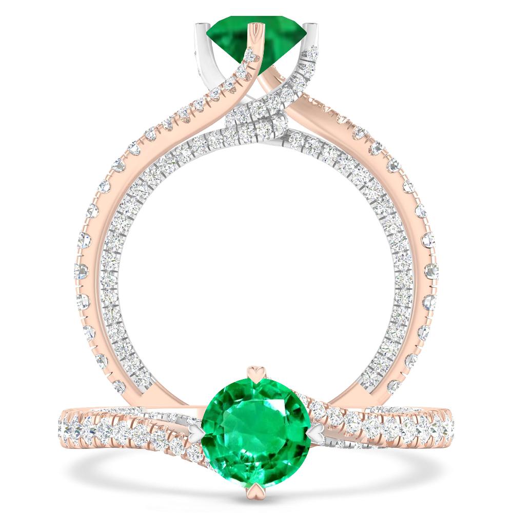 Rose Gold - Emerald