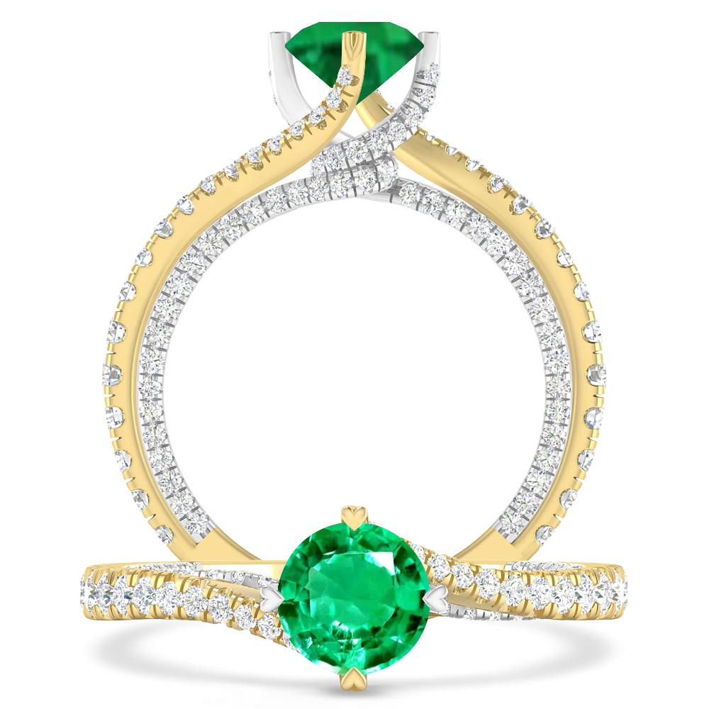 Yellow Gold - Emerald