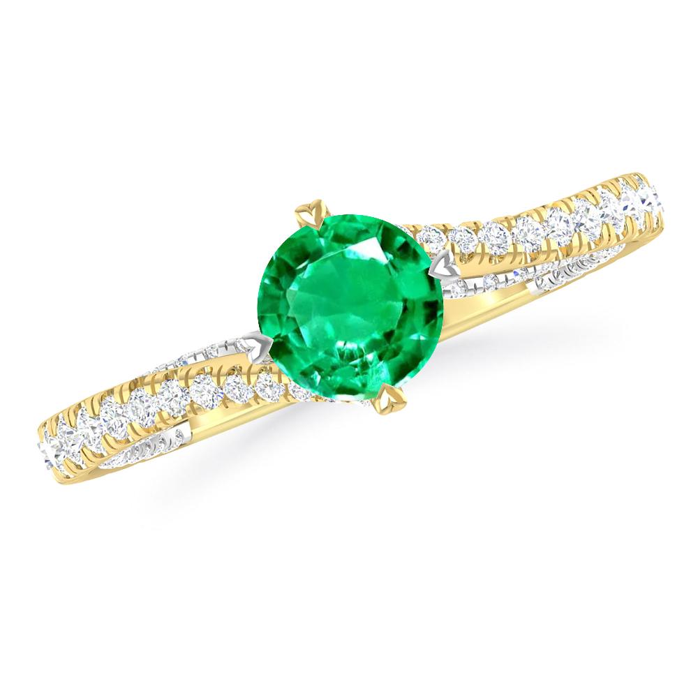 Yellow Gold - Emerald
