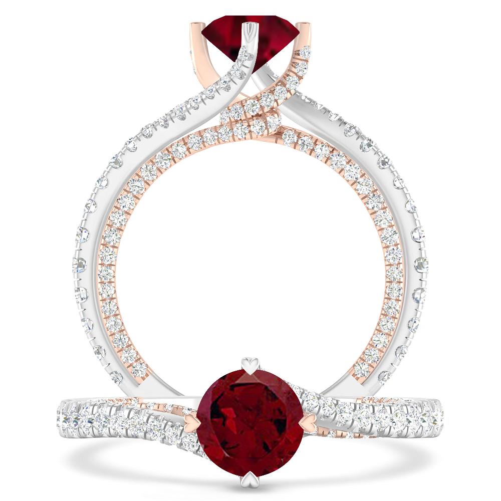 White Gold - Garnet