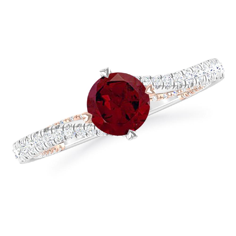 White Gold - Garnet