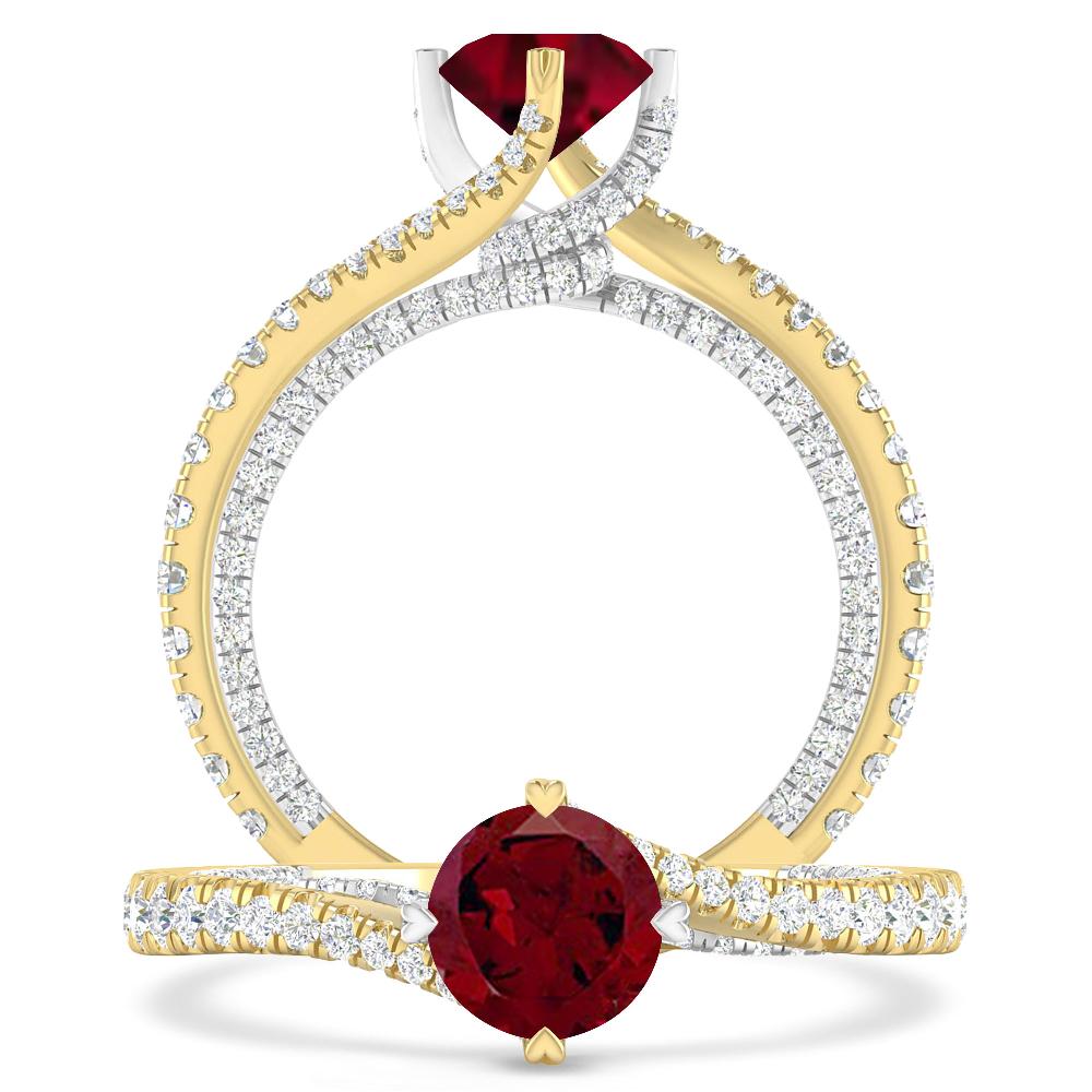 Yellow Gold - Garnet