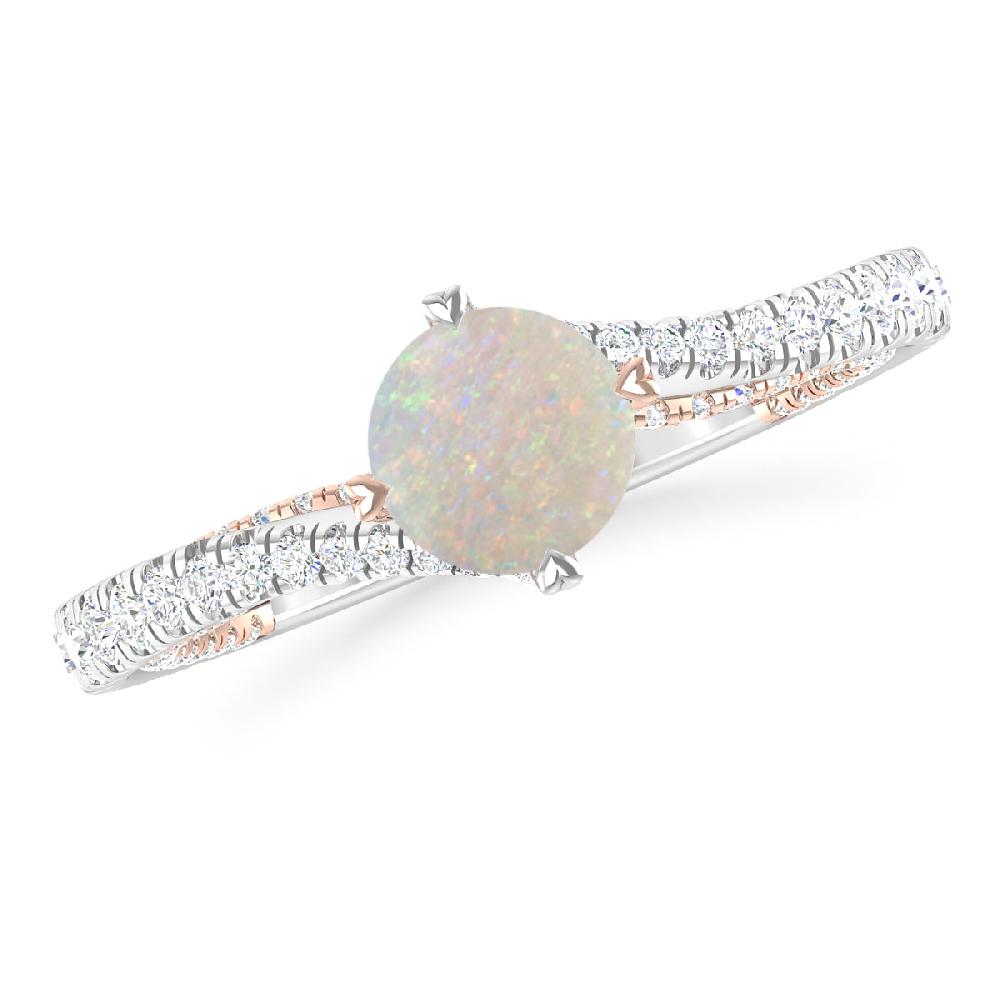 White Gold - Opal