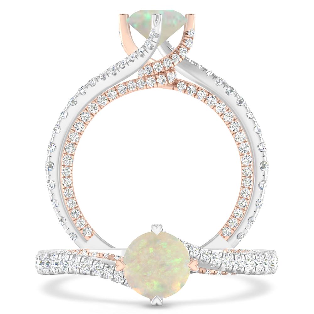 White Gold - Opal
