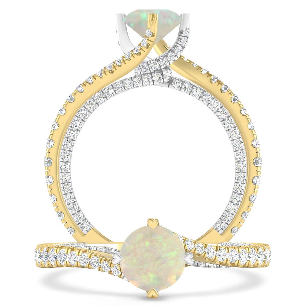Yellow Gold - Opal