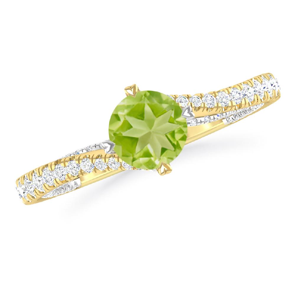 Yellow Gold - Peridot