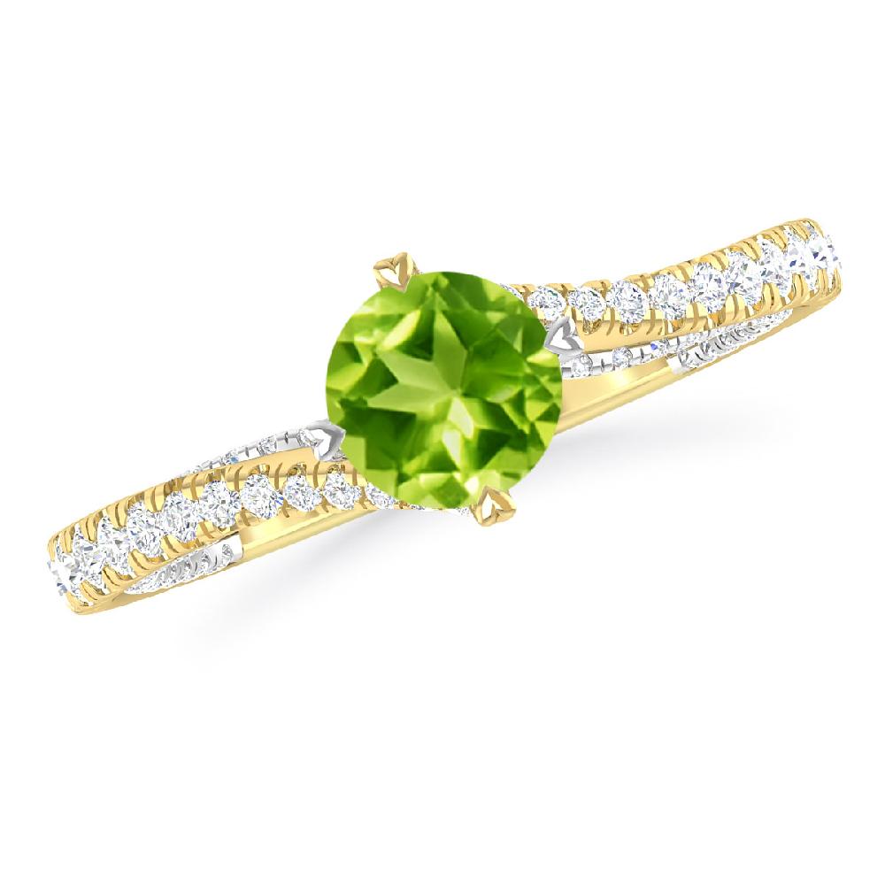 Yellow Gold - Peridot