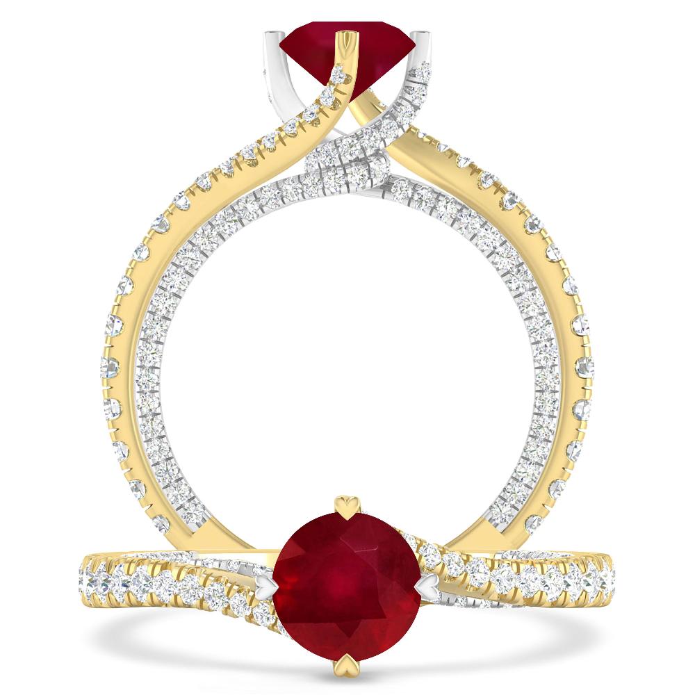 Yellow Gold - Ruby