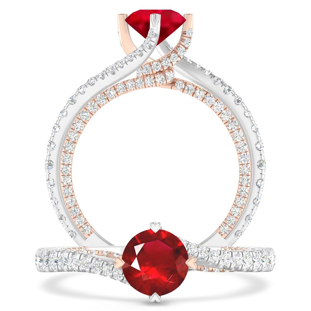 White Gold - Ruby