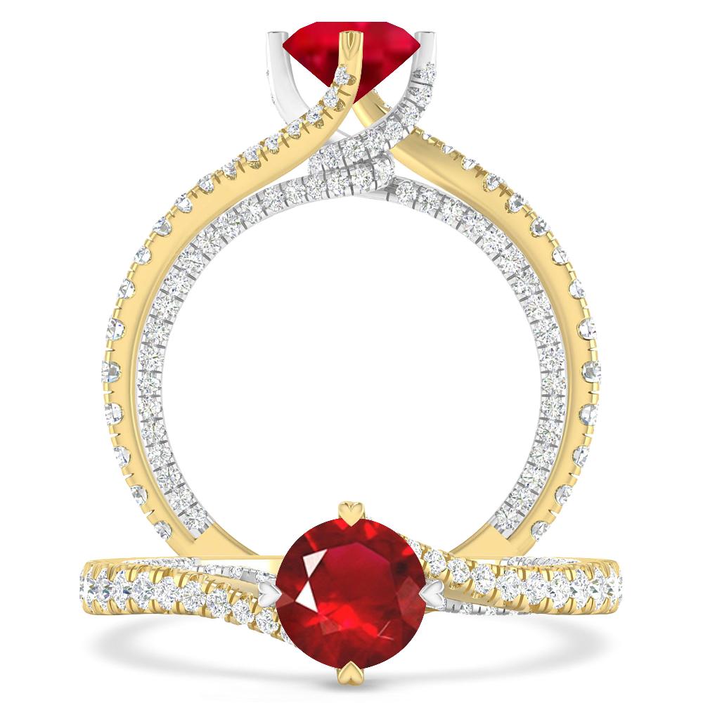 Yellow Gold - Ruby
