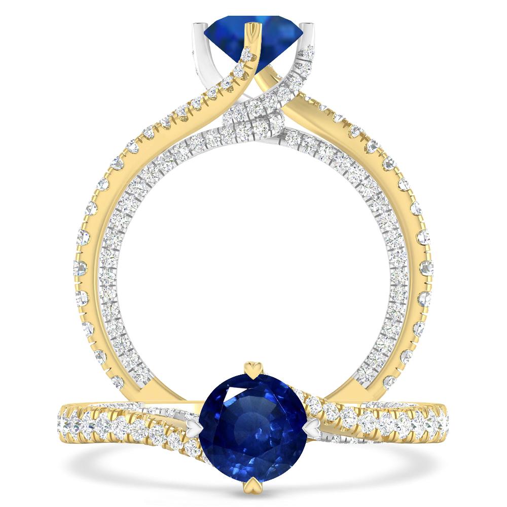 Yellow Gold - Sapphire