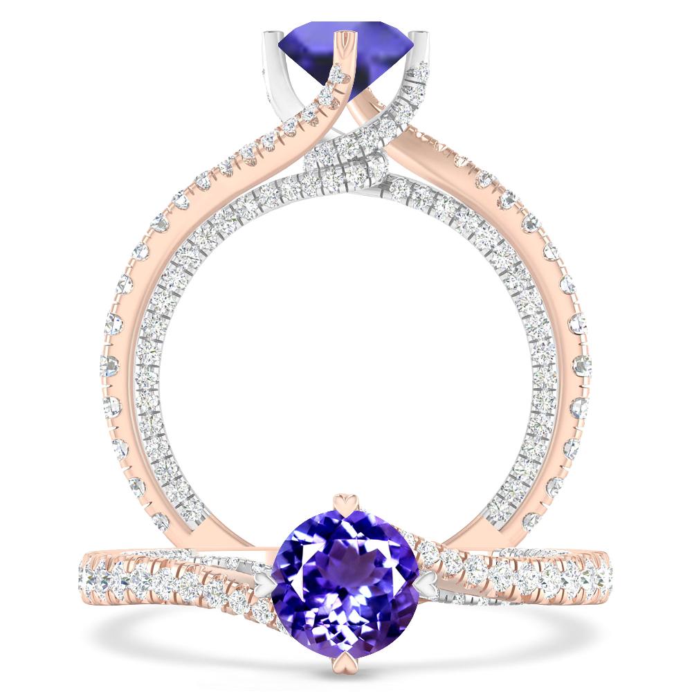 Rose Gold - Tanzanite