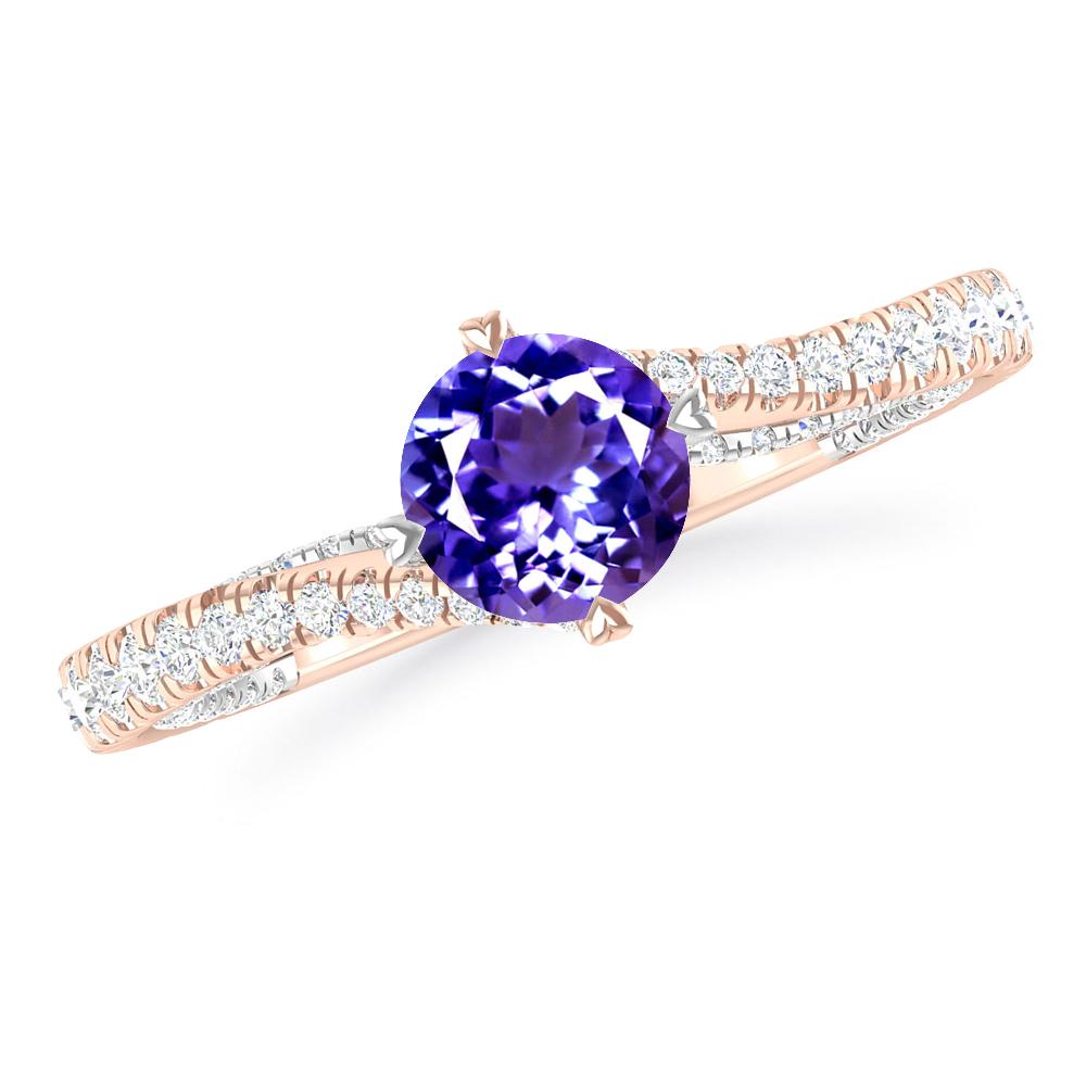 Rose Gold - Tanzanite