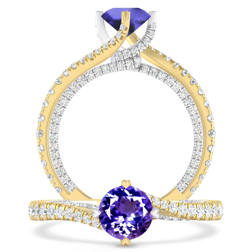 Yellow Gold - Tanzanite