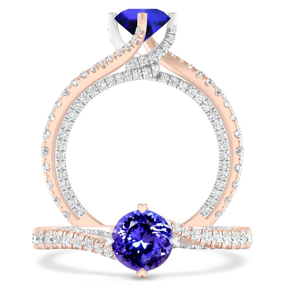 Rose Gold - Tanzanite