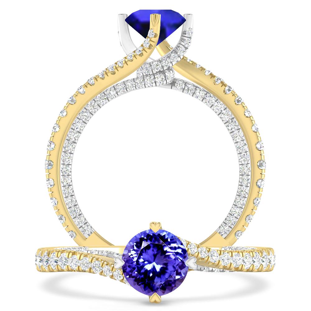 Yellow Gold - Tanzanite