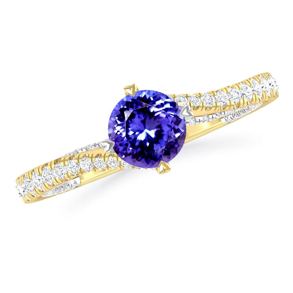 Yellow Gold - Tanzanite