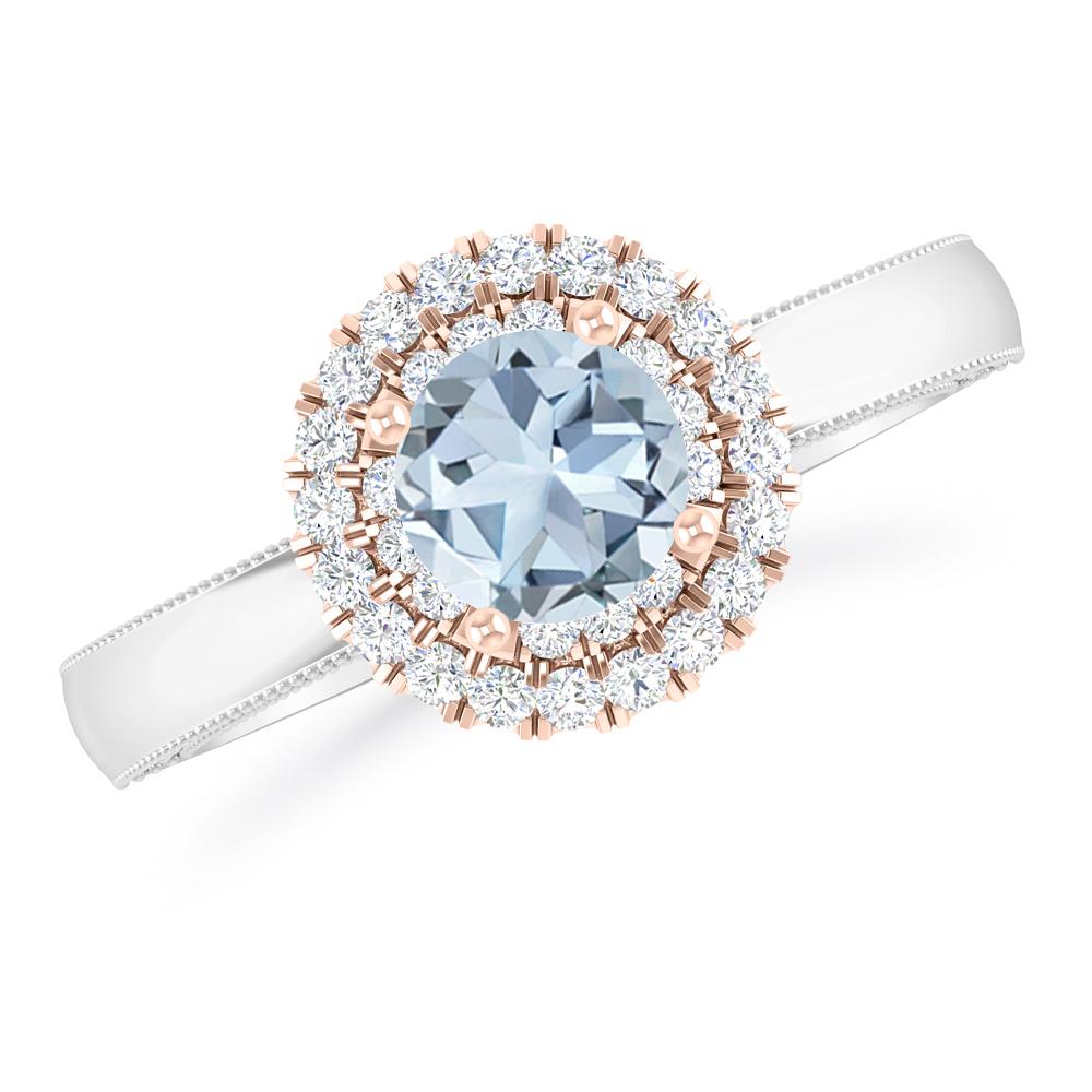 White Gold - Aquamarine