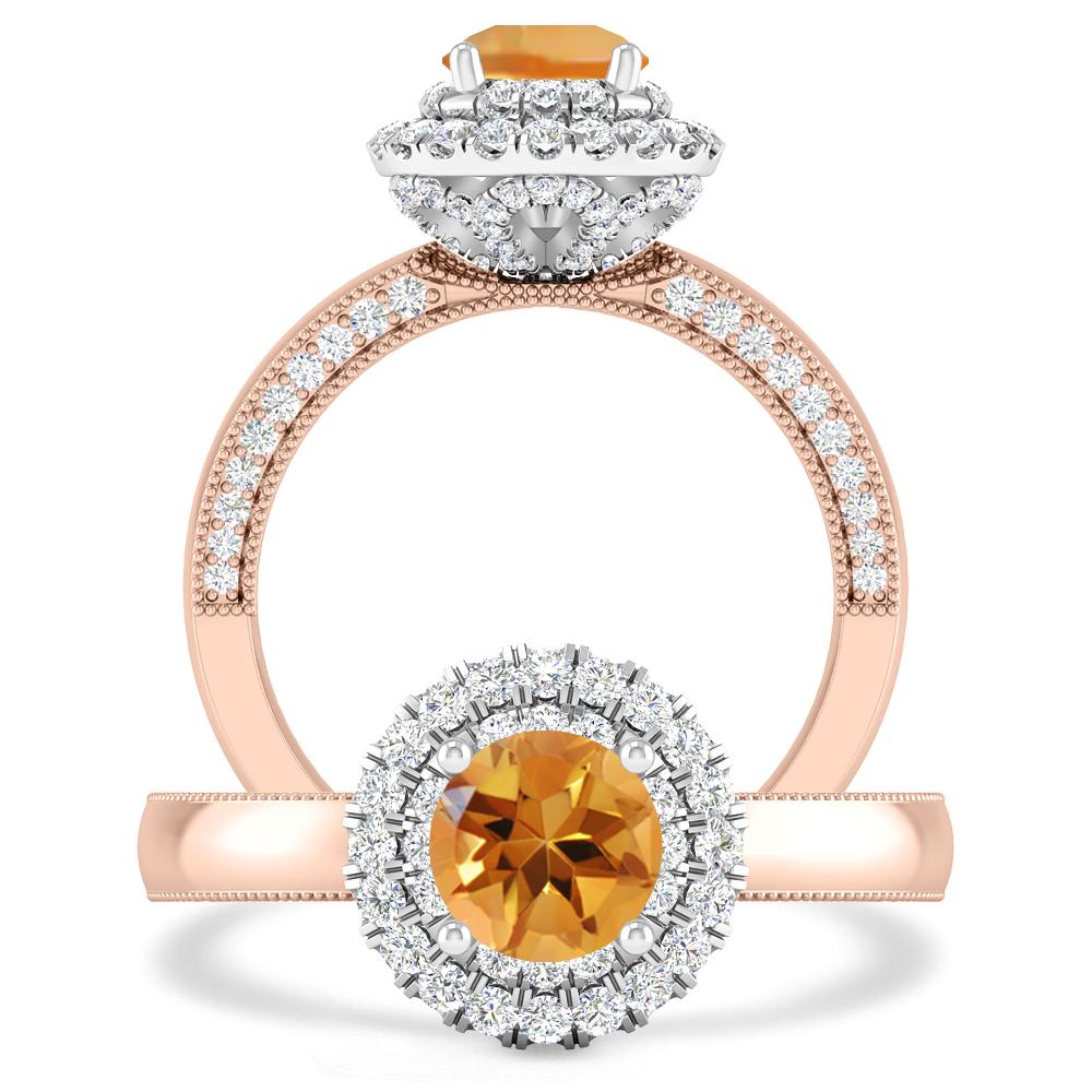 Rose Gold - Citrine
