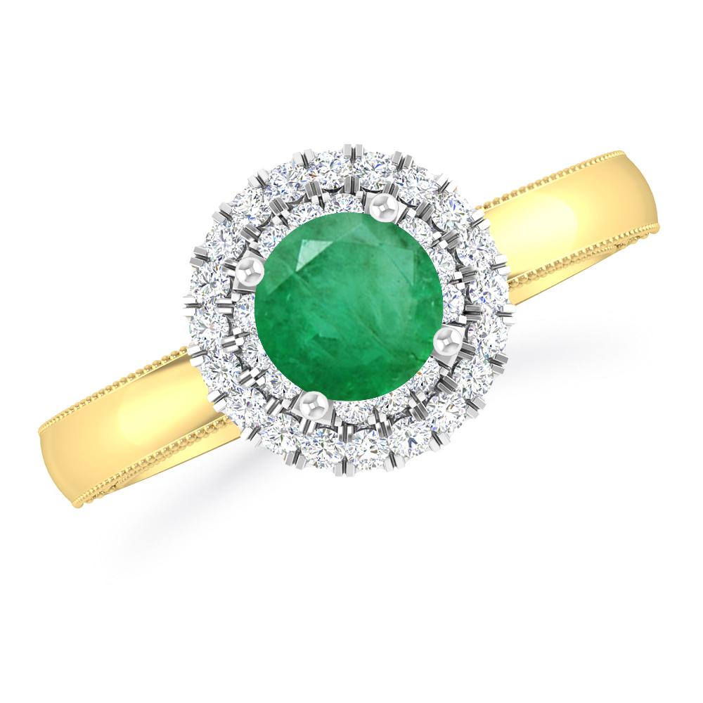 Yellow Gold - Emerald