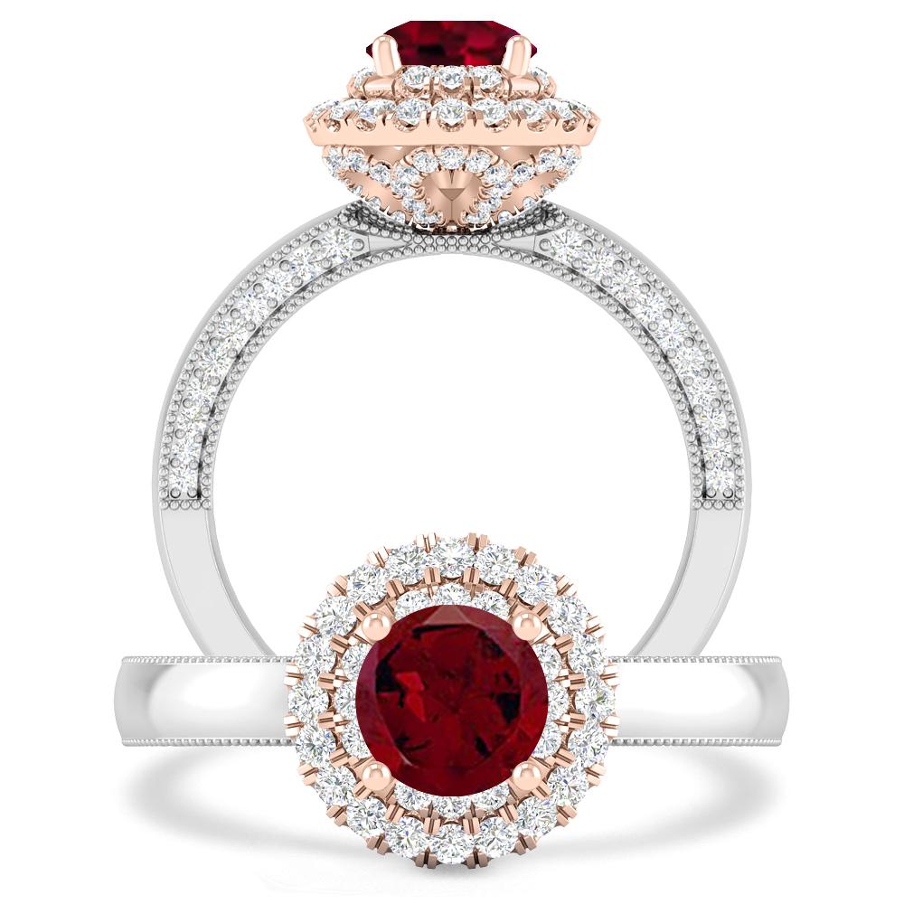 White Gold - Garnet